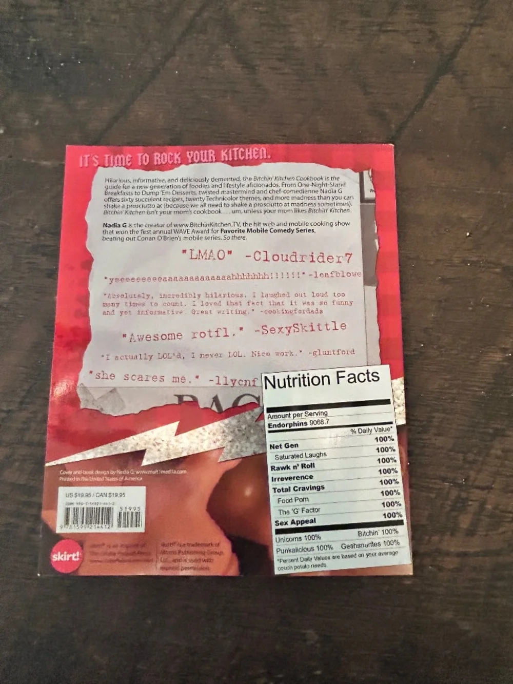 Hilarious Nadia G’s Bitchin Kitchen Cookbook 2009 Funny Gag Gift